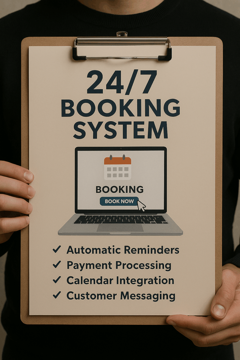 Booking System Setup – 24/7 Scheduling
